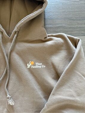 That Feeling Co. Brown Graphic Hoodie